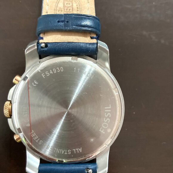 NIB! Fossil FS4930 Grant Chronograph Men’s Wrist Watch w/ Box & Papers FREE SHIP - Picture 3 of 9